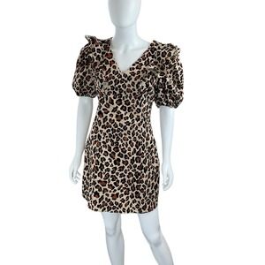 English Factory Medium‎ Leopard Ruffle Dress M Medium